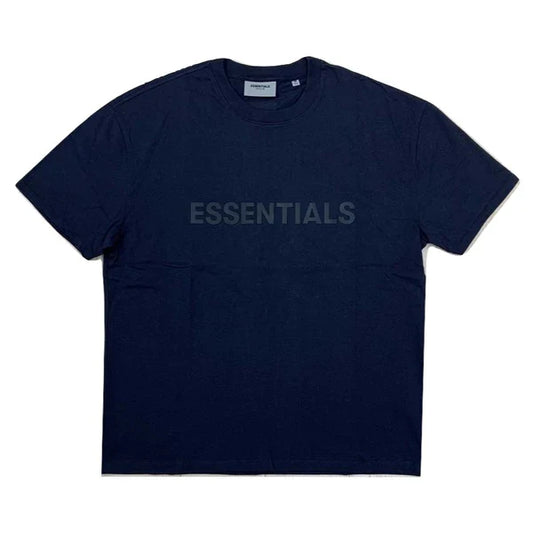Fear of God Essentials Boxy T-Shirt Applique Logo 'Navy'