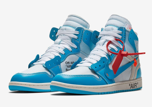 OFF-WHITE x Air Jordan 1 Retro High OG / Dark Powder Blue