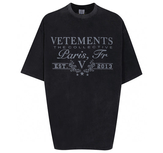 VETEMENTS  logo-print Cotton T-shirt | Black