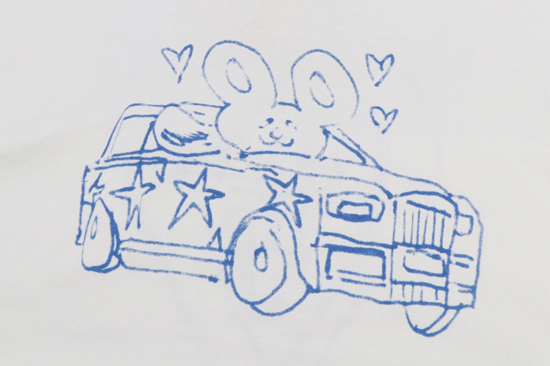 VETEMENTS Scribbled Car/Heart T-shirt | White