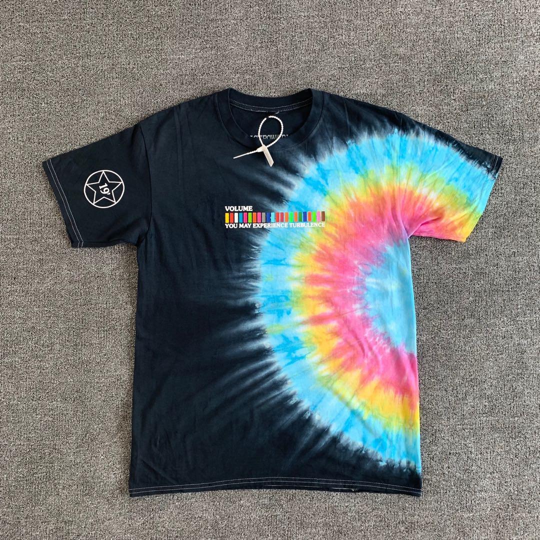 Travis Scott Astroworld Festival Run Tie Dye Tee Black