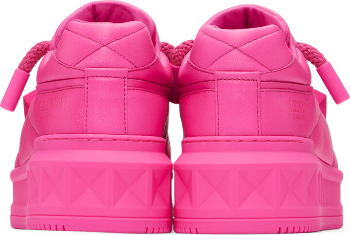 Valentino Garavani Pink One Stud XL Sneakers